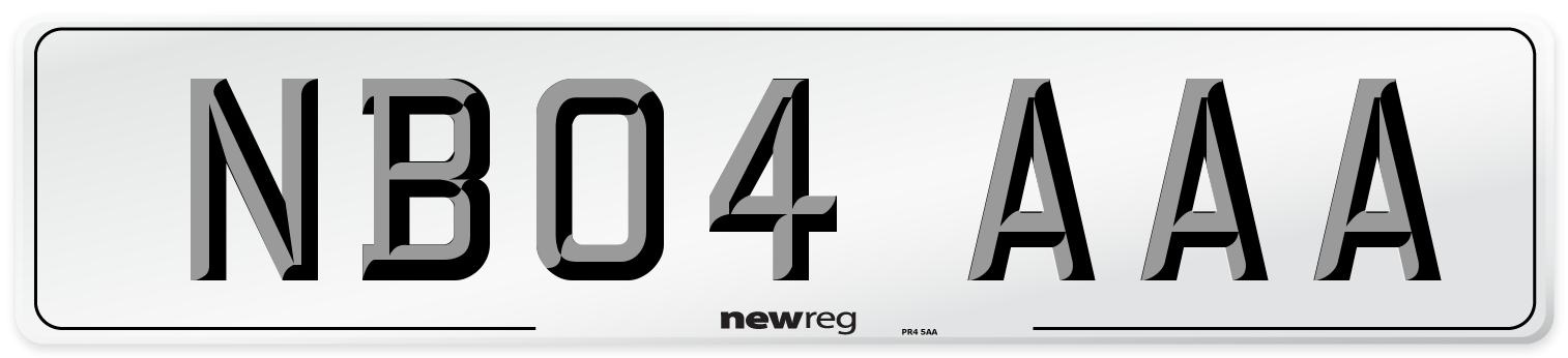 NB04 AAA Number Plate from New Reg